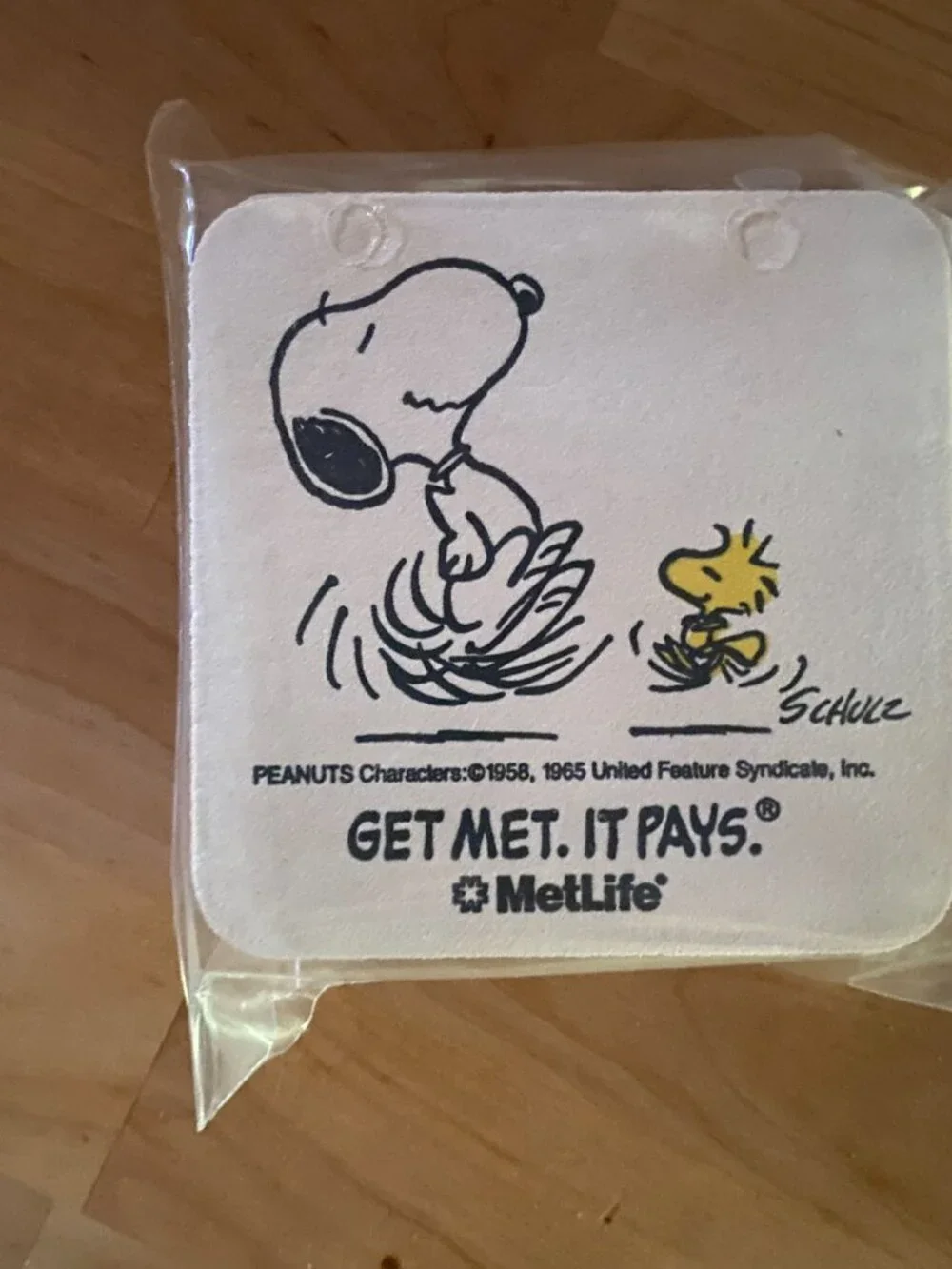 Vintage 90s Met Life Snoopy Party / Picnic Kit Disposable Dining Ensemble Sealed